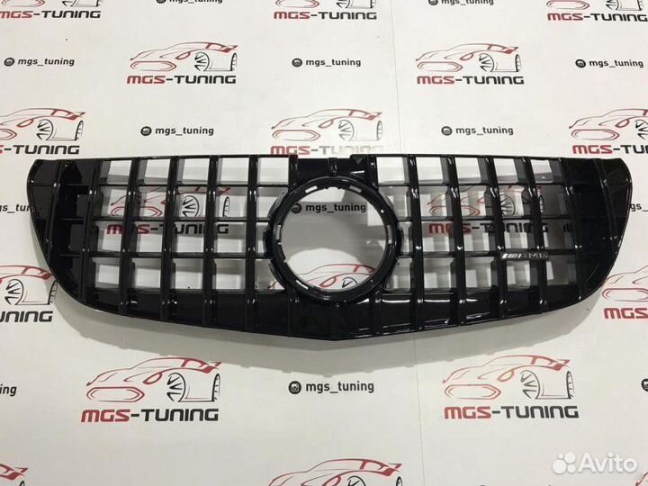 Решетка V-Class GT 14-нв Black Без звезды AMG