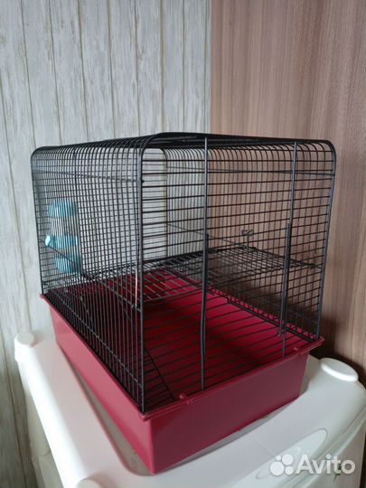 Клетка для грызунов + поильник +сено