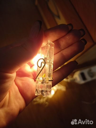 Гирлянда с прищепками