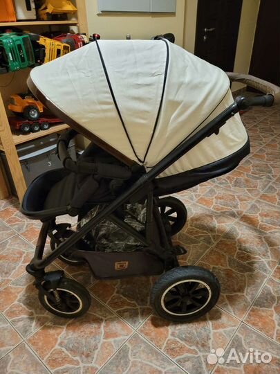 Коляска Moon Nuova 2 в 1 Cream Denim