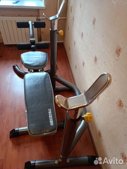 Силовая скамья Torneo Ultra Bench+диски+грифы