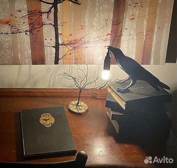 Дизайнерский светильник ворон лофт