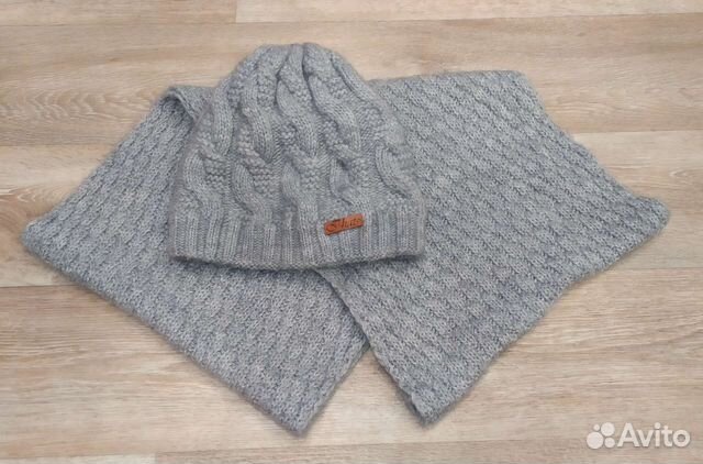 Комплект шапка и снуд женский