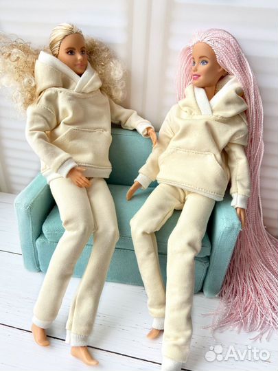 Одежда для кукол барби. Комплект спортивный костюм