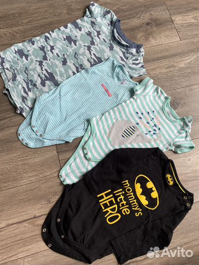 Вещи пакетом на мальчика 74 80 86