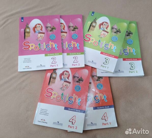 Учебники Верещагина, Spotlight для 2, 3, 4 классов