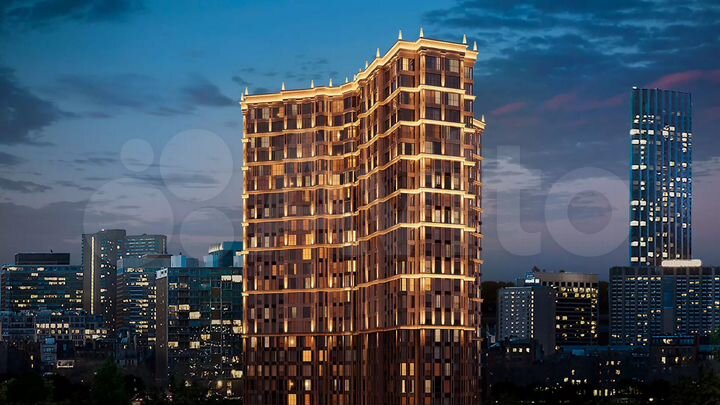 2-к. квартира, 107,3 м², 2/25 эт.