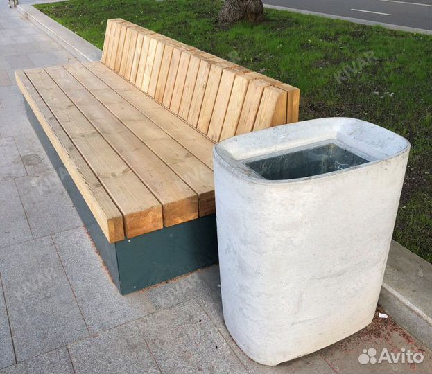 Урна уличная бетонная, кашпо, ящики лофт