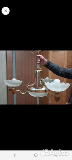 Люстра потолочная на шесть Рожков