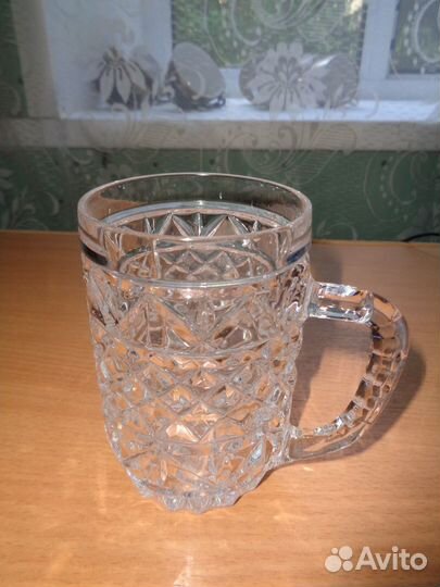 Хрустальная пивная кружка и рог СССР