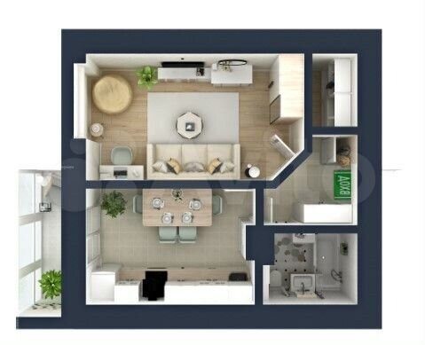 1-к. квартира, 39,2 м², 7/20 эт.