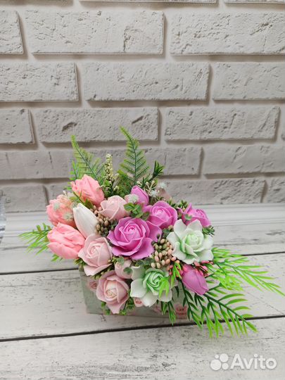 Букет цветов из мыла, мыло ручной работы