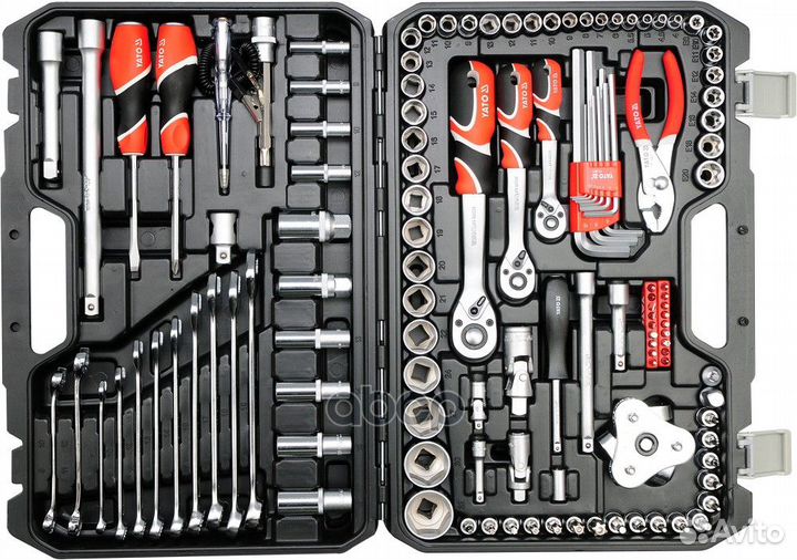 Набор инструментов 126 пр: 1/4 inch, 3/8 inch