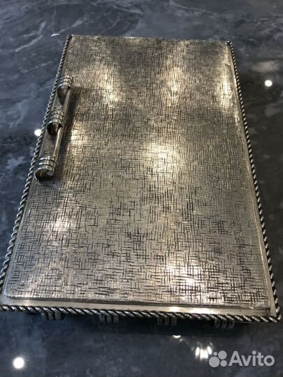 Коробка для сигар ; серебро, портсигар, шкатулка