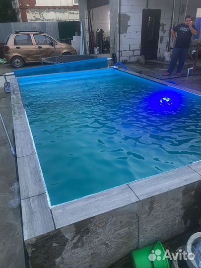 Бассейн с лестницей 4м*3м*1,5м