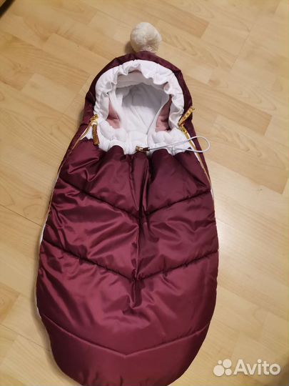 Конверт на выписку для девочки зимний