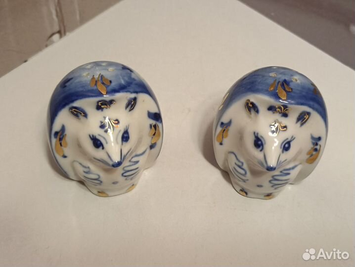 Гжель, Ёжики. Соль и перец