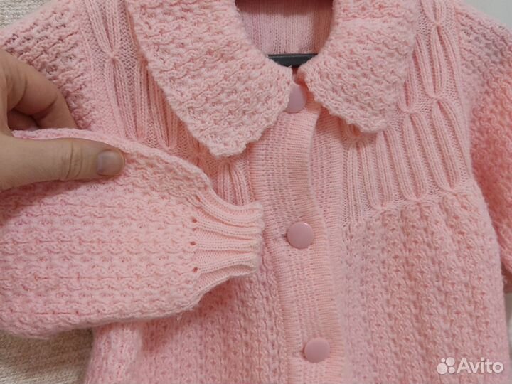 Детское трикотажное пальто/кофта СССР