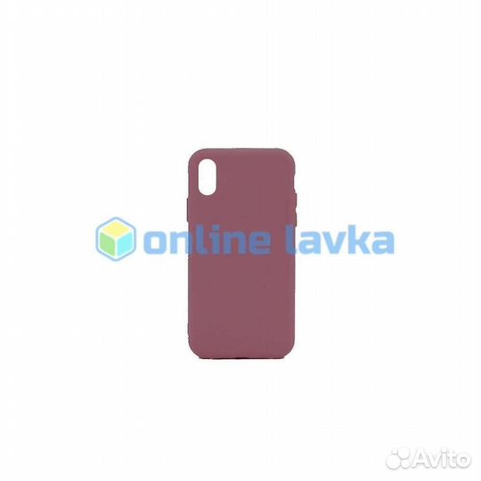 Чехол силиконовый Case для iPhone X, Xs винный №73