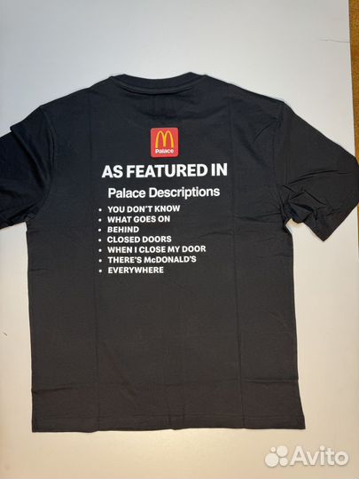 Футболки palace & mc donalds's
