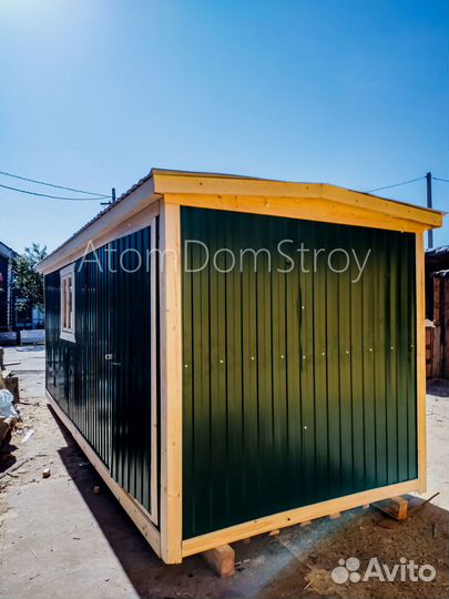 Бытовка деревянная утепленная с электрикой