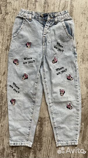 Джинсы на девочку 110-116-122