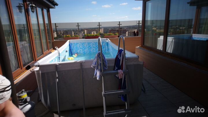 Каркасный бассейн прямоугольный