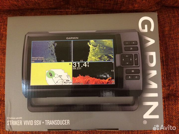 Эхолот garmin striker vivid plus 9 sv новый