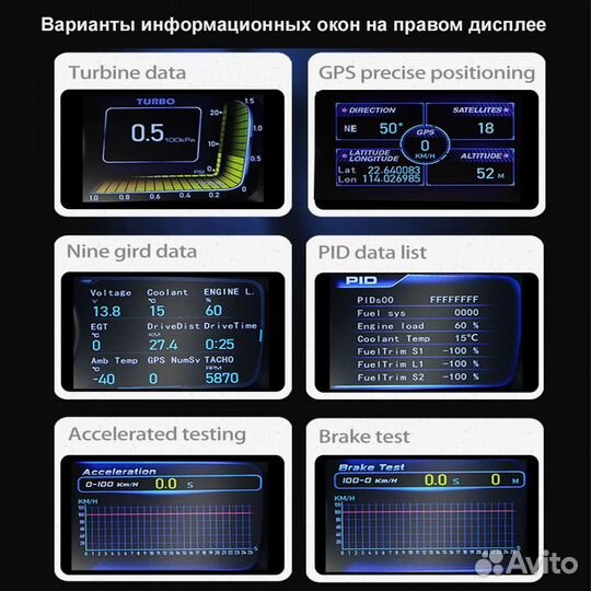 Автомобильный бортовой компьютер A600 RUS