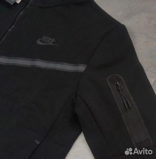 Nike tech fleece черная (drill)