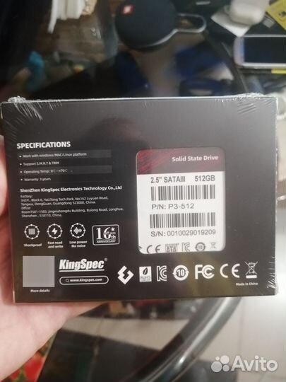 SSD Kingspec 256 / 512 Gb