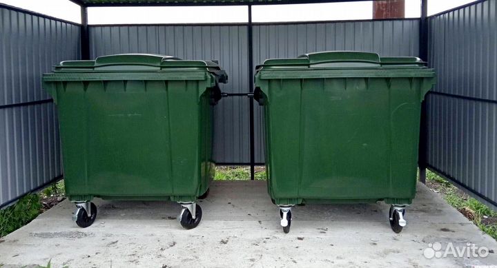 Пластиковый контейнер 1100л