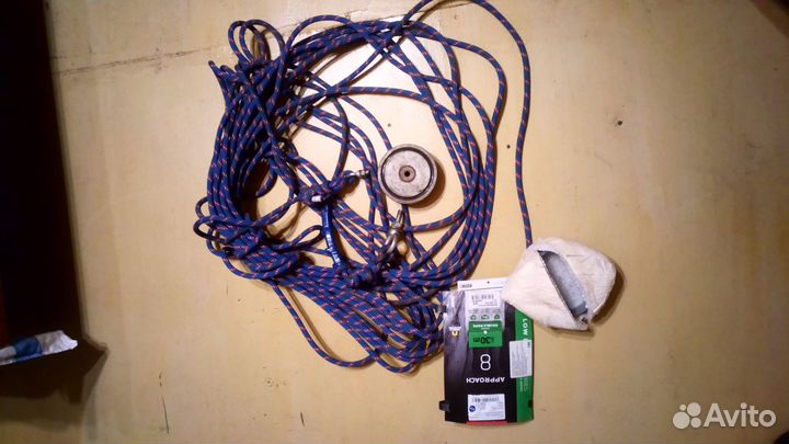 Поисковый магнит двухсторонний 400 + веревка