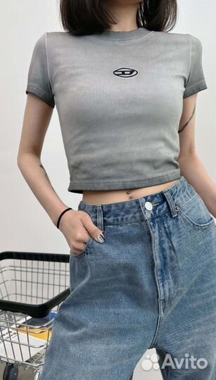 Футболка Diesel укороченная