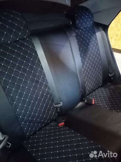 Чехлы хендай солярис Франт+ алькантара