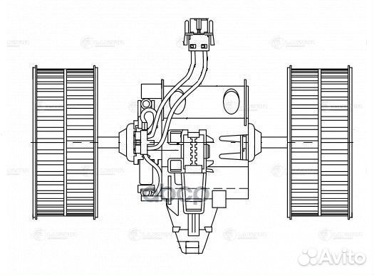 Э/вентилятор отоп. для а/м BMW 5 (E60) (03) BM