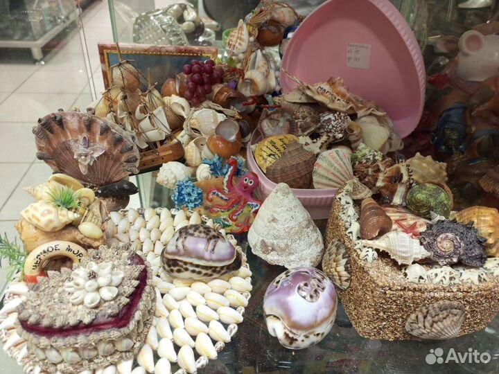 Ракушки, украшения для аквариума, декор из ракушек