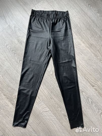 Кожаные лосины женские