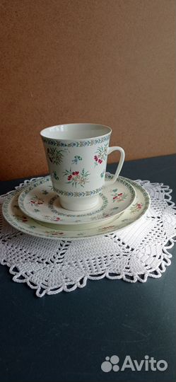 Кофейное трио лфз Костяной фарфор