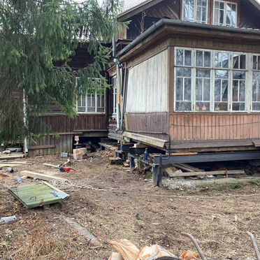 Замена фундамента подъем домов