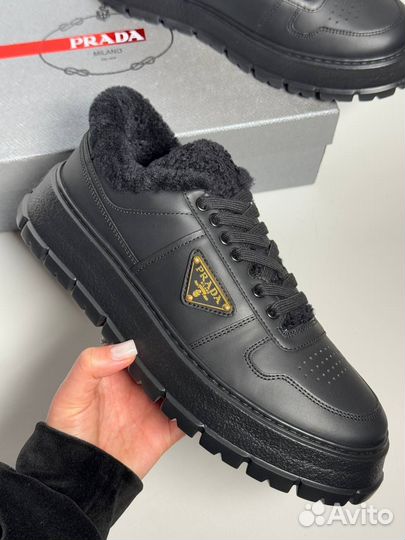 Кеды Prada на меху