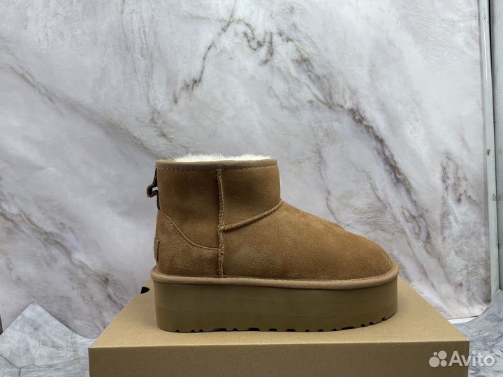 Угги Женские Ugg Ultra Mini Platform Chestnut