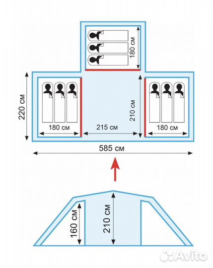 Палатка tramp brest 9
