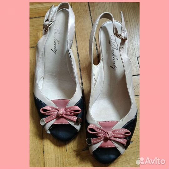 Босоножки кожаные berkonty 39р