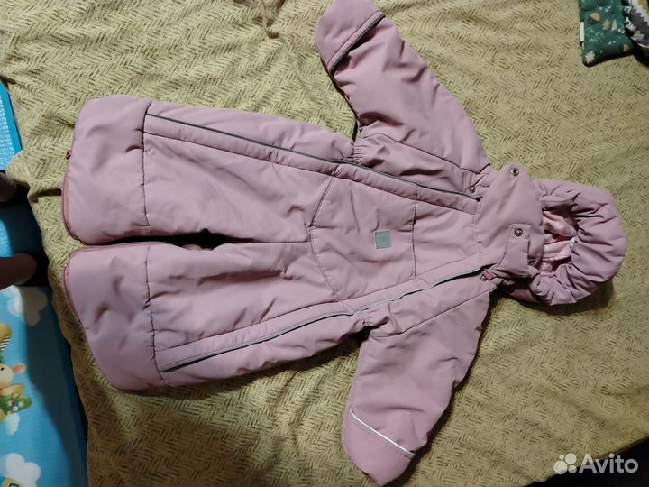 Зимний комбинезон для девочки 74 80