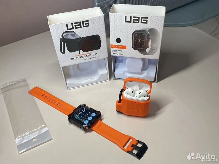 UAG комлект кейсов и ремешок для Apple