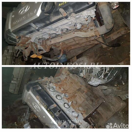 Hyundai Accent II (+тагаз) Двигатель 2008,1.5