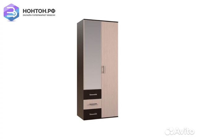 Шкаф двухстворчатый Белла венге / дуб атланта