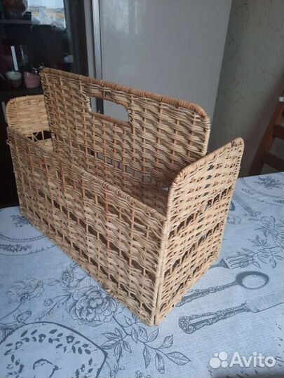 Плетёная газетница и конфетницы