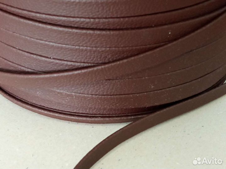 Кант из кожзама - коричн./оранж